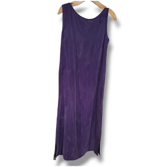 R&M Richards by Karen Kwong Women’s Purple Vintage Sleeveless Maxi Dress Sz 8 - Picture 3 of 7